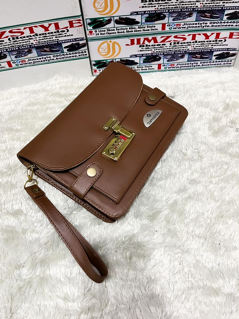 JimzVault Leather Clutch